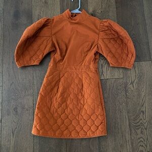 RHODE Mini-Dress in Rust